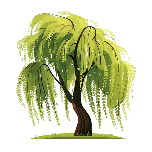 【AIGC素材】立春柳树素材